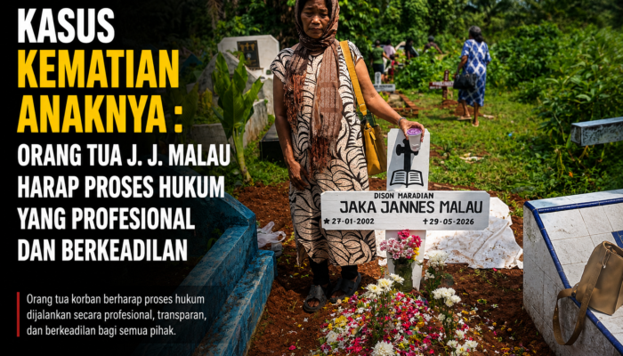 Kasus Kematian Anaknya : Orang Tua J. J. Malau Harap Proses Hukum yang Profesional dan Berkeadilan
